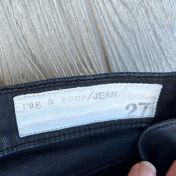 Rag & Bone High Rise Skinny Style W1513K520 Color Coal Size 27 - Picture 3 of 9